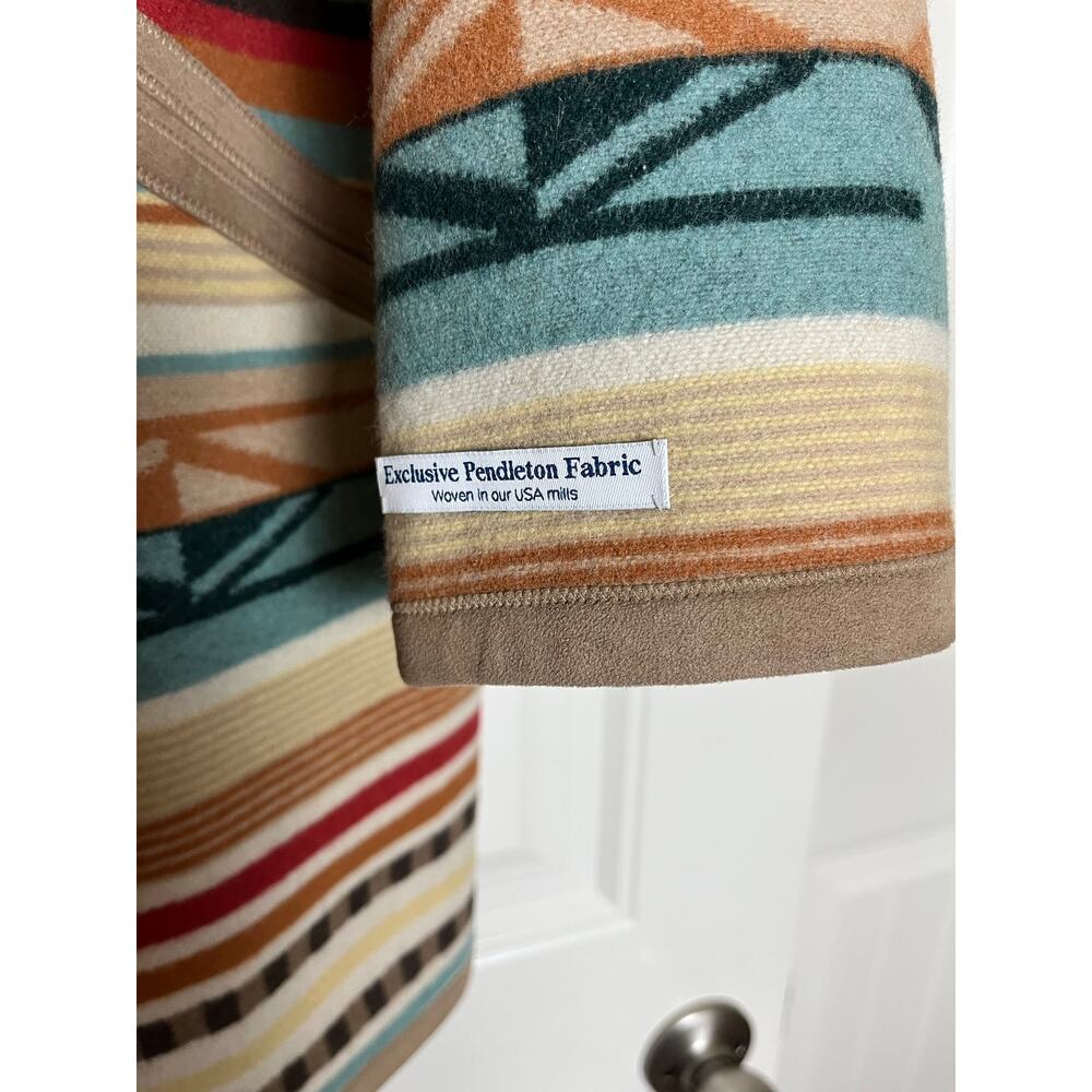 Pendleton | Women's L Striped Wool Jacket Southwestern Design - Picture 3 of 6
